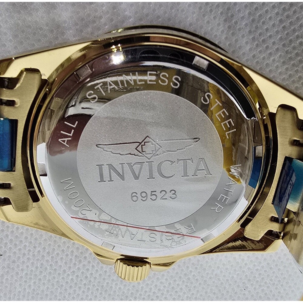 Invicta Pro Diver Aureus Men's Watch 43mm All Gold Tone 69523 New - Picture 5 of 5